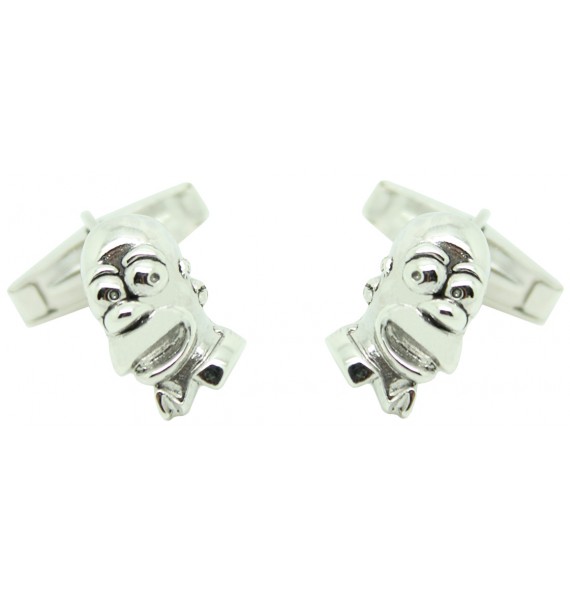 comprar gemelos plata de ley cabeza homer simpsons