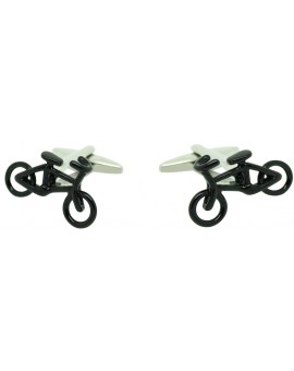 Black Road Bike Cufflinks 