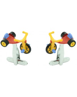 Multicolour Tricycle cufflinks