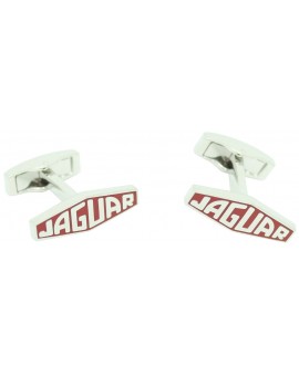Red Jaguar Letters Logo Cufflinks