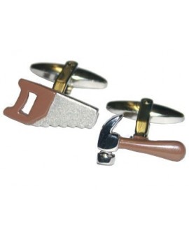 Gemelos Sierra y Martillo Marrón