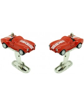 Gemelos para camisa coche Shelby Cobra Rojo