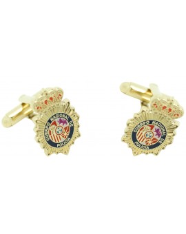 Spanish National Police Badge Cufflinks 