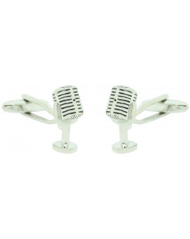 Radio Announcer Microphone Cufflinks 