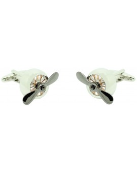 Retro Airplane Propeller Cufflinks