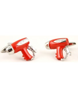 Wholesale Red Hair Dryer Cufflinks