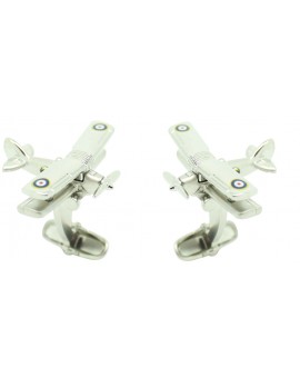 Silver Plated Sopwith Pup Cufflinks