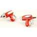 Wholesale Red Hair Dryer Cufflinks