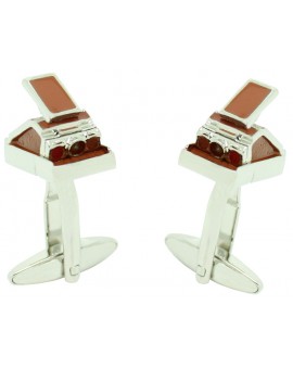 Brown Polaroid Camera Cufflinks 