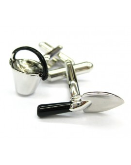 Gardening Shovel and Can Cufflinks 