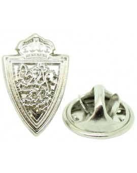 Silver Plated Real Zaragoza Pin