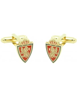 Gold Plated Real Zaragoza Cufflinks 