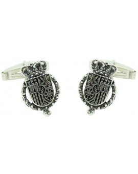 Gemelos Escudo Felipe VI Plata 925 PREMIUM