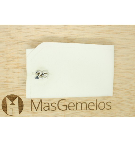 comprar gemelos numeros realizados en plata de ley 925