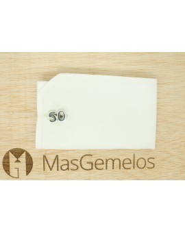 gemelos personalizados plata de ley numeros a medida