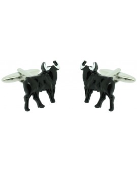 Gemelos para camisa Toro de lidia negro