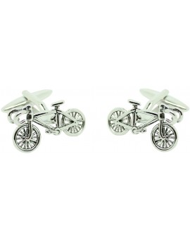  Cufflinks for shirt Silver road bike
