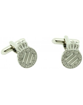 Silver Plated Espanyol FC Cufflinks 