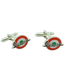 Gemelos Mod Vespa Rojo & Verde Italia 