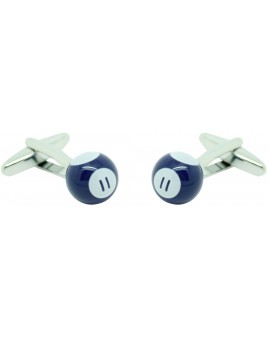 Blue Billiard Ball Cufflinks 