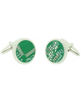 Microchip roundel cufflinks