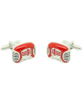 red Radio Cufflinks 
