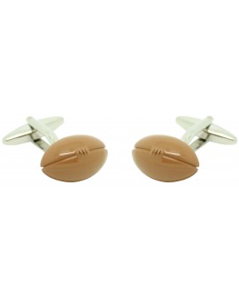 Boutons de manchette Ballon de Football Américain 3D pour chemise en g