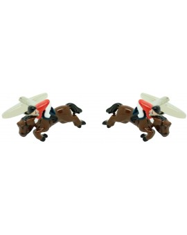 Cufflinks for Jockey Red shirt