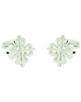 Cufflinks for shirt Cross of the order of silver Alcántara