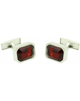 red square Swarovski Cufflinks