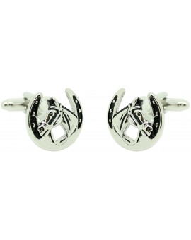 Horse and Horseshoe Cufflinks 
