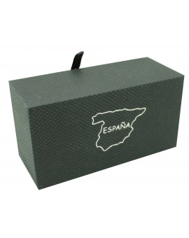 Boîte à Boutons de Manchette Drapeau Espagne en Gros (remplace celle i