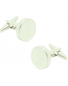 Gemelos para camisa acero redondo 16 para grabar 