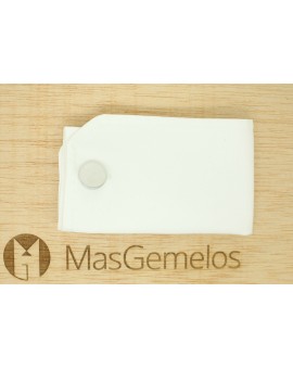 Gemelli per camicia in acciaio rotondo 16 per incidere