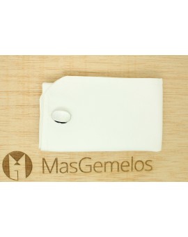 Gemelos para camisa acero ovalado 17 liso para grabar