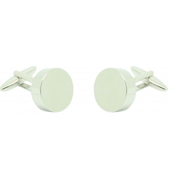 Gemelos para camisa acero redondo 16,5 con grosor 2 para grabar