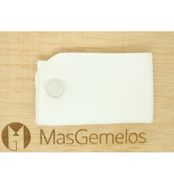 Gemelos para camisa acero redondo 16,5 con grosor 2 para grabar