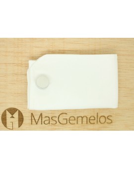 Gemelos para camisa acero redondo 16,5 con grosor 2 para grabar