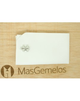 Boutons de manchette de chemise Puzzle en acier personnalisé