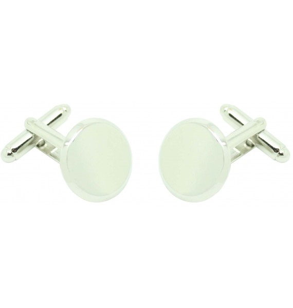 Boutons de manchette pour chemise bouton cercle 15mm à graver
