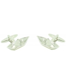 Cufflinks for shirt Paper boat