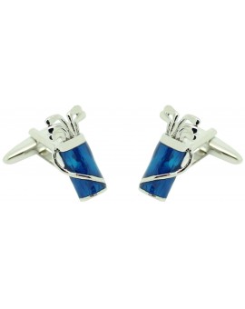 Cufflinks blue golf bag
