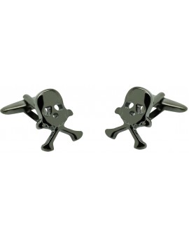 Boutons de manchette pour chemise Crâne Noir Original en gros