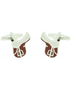 Cufflinks for horse saddle shirt