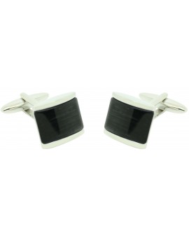 Lys black flower ICON shirt cufflinks