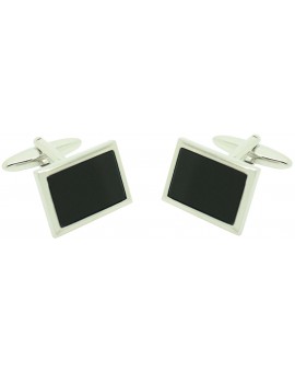 Lys black flower ICON shirt cufflinks