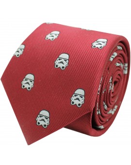 Red Stormtrooper Star Wars silk tie