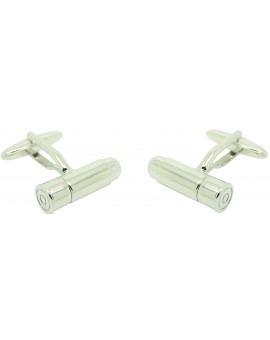 Rifle Bullet Cufflinks silver