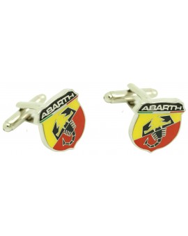 abarth logo car cufflinks