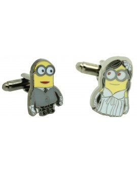 Minions Hochzeitspaar Manschettenknöpfe im Großhandel